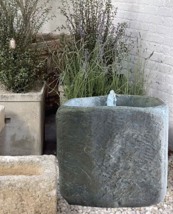 Al's Garden Art Limestone Bubbler Fountain
