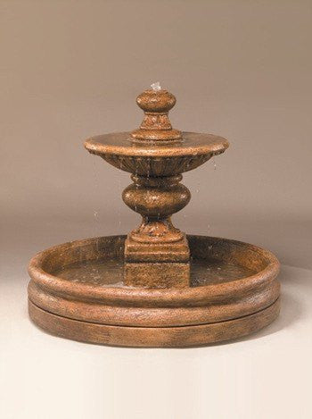 Al's Garden Art Formal Outdoor Water Fountain With 46 Inch Basin