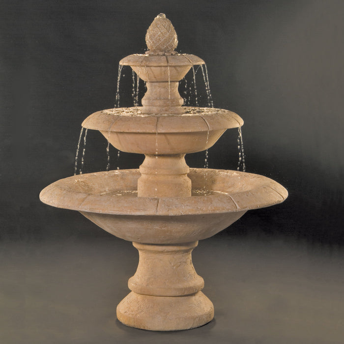 Al's Garden Art Venetian 3-Tier Cast Stone Outdoor Fountain