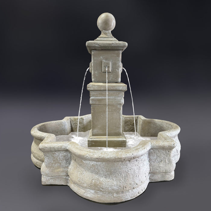 Al's Garden Art Bella Fountain with 66" Quatrefoil Basin