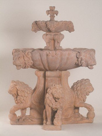 Al's Garden Art Large Lion Outdoor Water Fountain For Pond