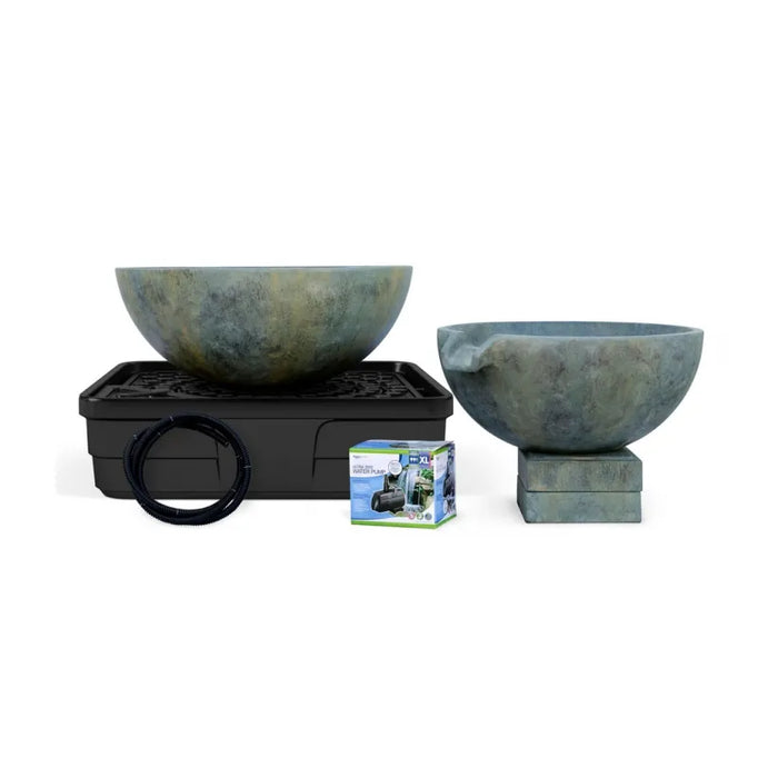 Aquascape Spillway Bowl and Basin Fountain Kit – Patina – 32″/40″ Dia