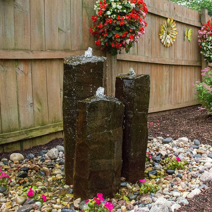 Aquascape Natural Mongolian Basalt Columns Set Of 3 Fountain Kit