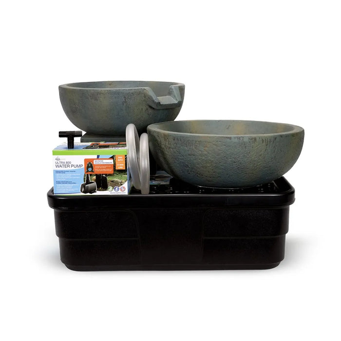 Aquascape Spillway Bowl And Basin Fountain Kit-Patina- 19″ / 21″ Dia