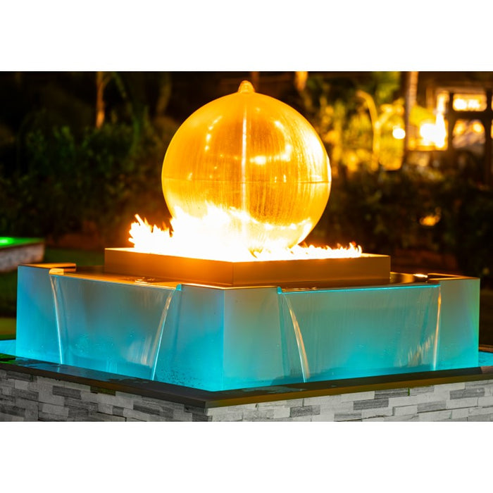 The Outdoor Plus 84" Atlas 4-way Spill Fire & Water Fountain