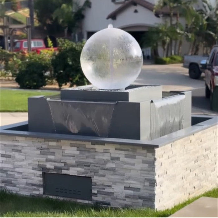 The Outdoor Plus 84" Atlas 4-way Spill Fire & Water Fountain