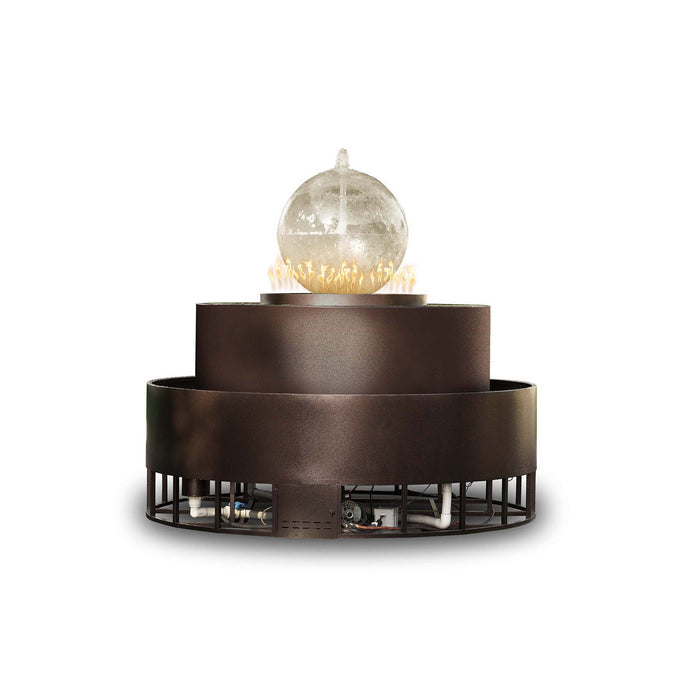 The Outdoor Plus 89" Atlas Fire & Water Fountain