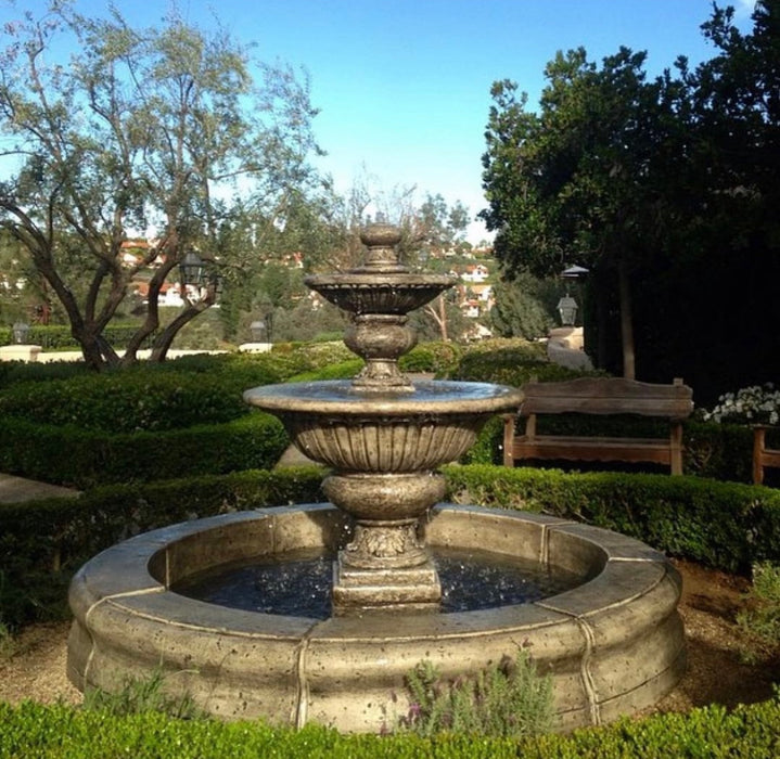 Al's Garden Art Formal Garden Fountain with Fiore Pond