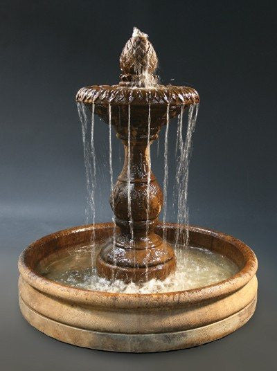 Al's Garden Art Four Seasons Outdoor Water Fountain With 46 Inch Basin