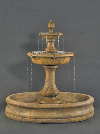 Al's Garden Art Verona 2 Tiers Outdoor Fountain With 55 Inch Basin - Large