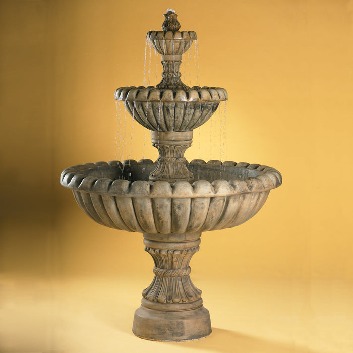 Al's Garden Art Marsala 3-Tier Fountain