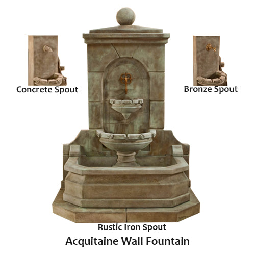 Giannini’s Garden Ornaments Acquitaine Wall Fountain