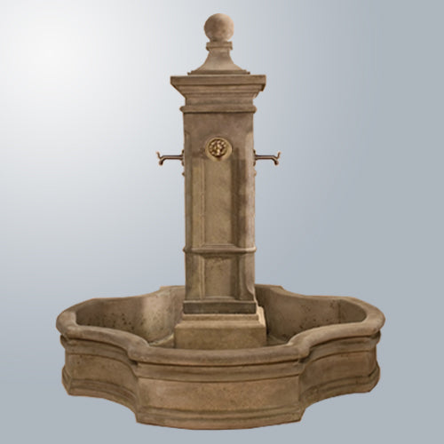 Giannini’s Garden Ornaments  Aquitaine Fountain With 70" Monaco Pond