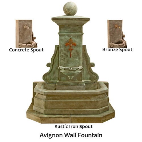 Giannini’s Garden Ornaments  Avignon Wall Fountain