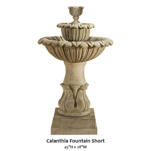 Giannini’s Garden Ornaments Calanthia Fountain Short