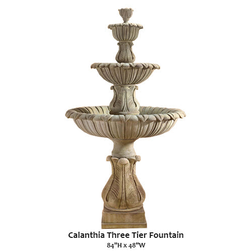 Giannini’s Garden Ornaments Calanthia Three Tier Fountain