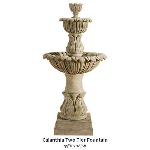 Giannini’s Garden Ornaments Calanthia Two Tier Fountain