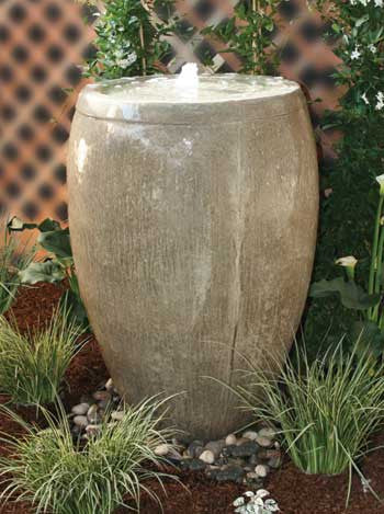 Al's Garden Art Cardiff Cast Stone Fountain with 2' Reservoir