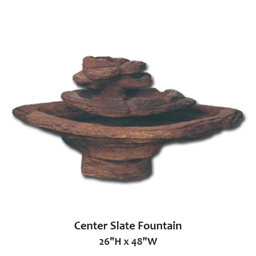 Giannini’s Garden Ornaments  Center Slate Fountain