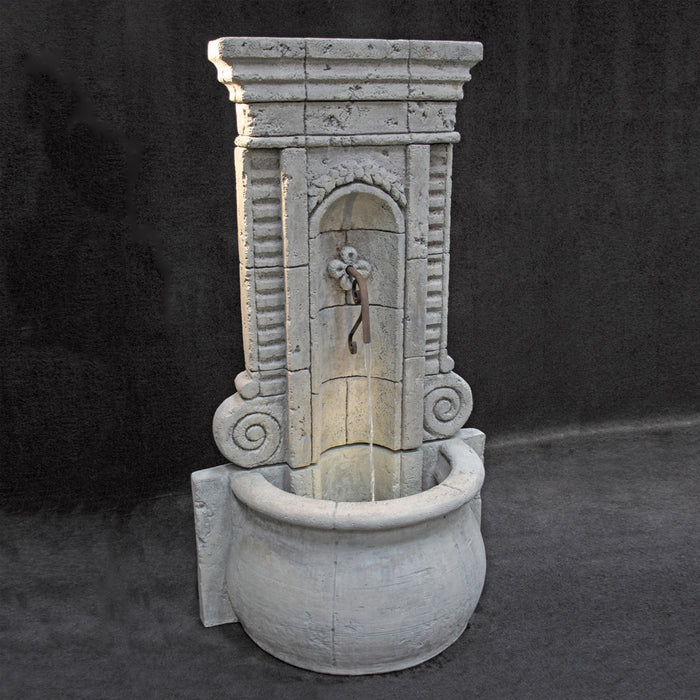 Al's Garden Art Champagne Wall Outdoor Fountain - Tall