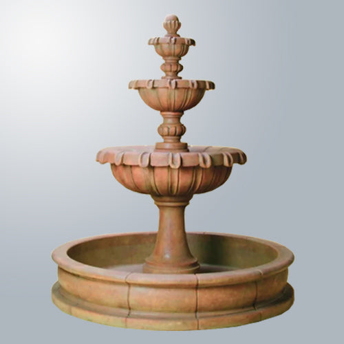 Giannini’s Garden Ornaments  Chateau Pond Outdoor Water Fountain