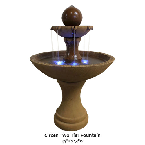 Giannini’s Garden Ornaments  Circen Two Tier Fountain