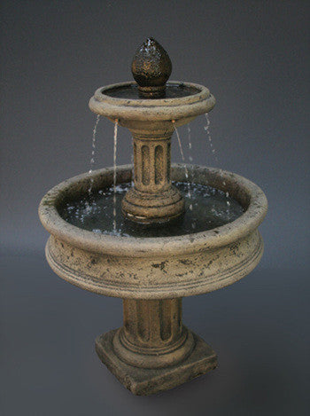 Al's Garden Art Column Base Tiered Water Fountain