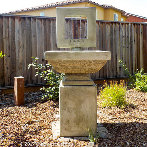 Giannini’s Garden Ornaments  Contempo Square Fountain - Tall