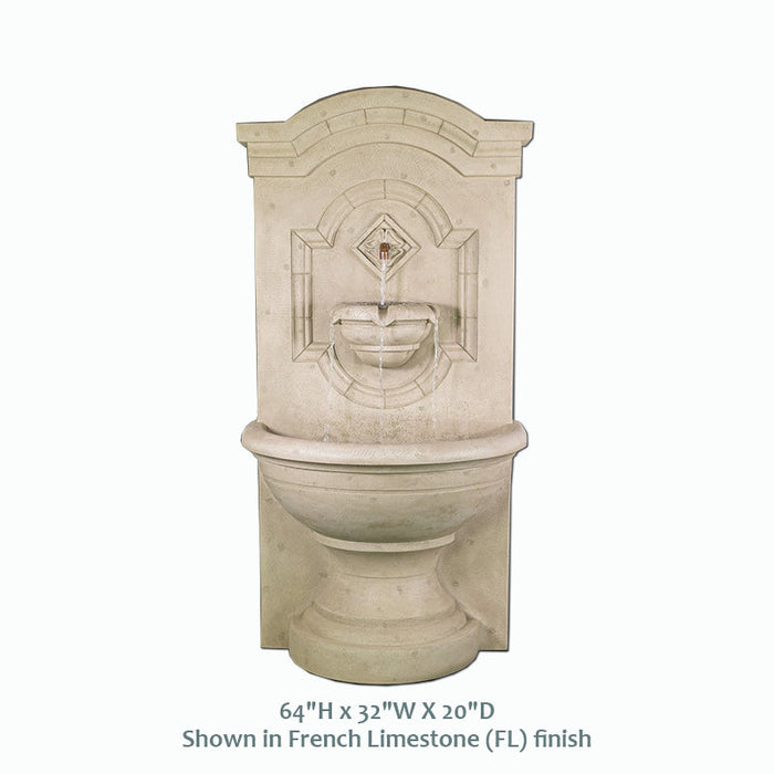 Giannini’s Garden Ornaments  Corsica Wall Fountain