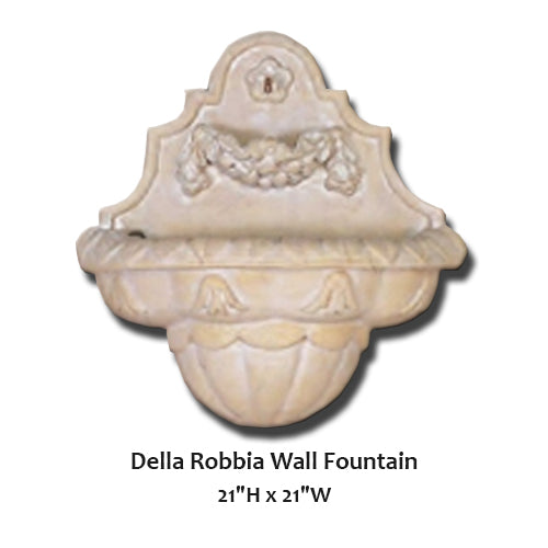 Giannini’s Garden Ornaments Della Robbia Wall Fountain