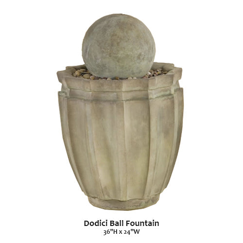 Giannini’s Garden Ornaments Dodici Ball Fountain