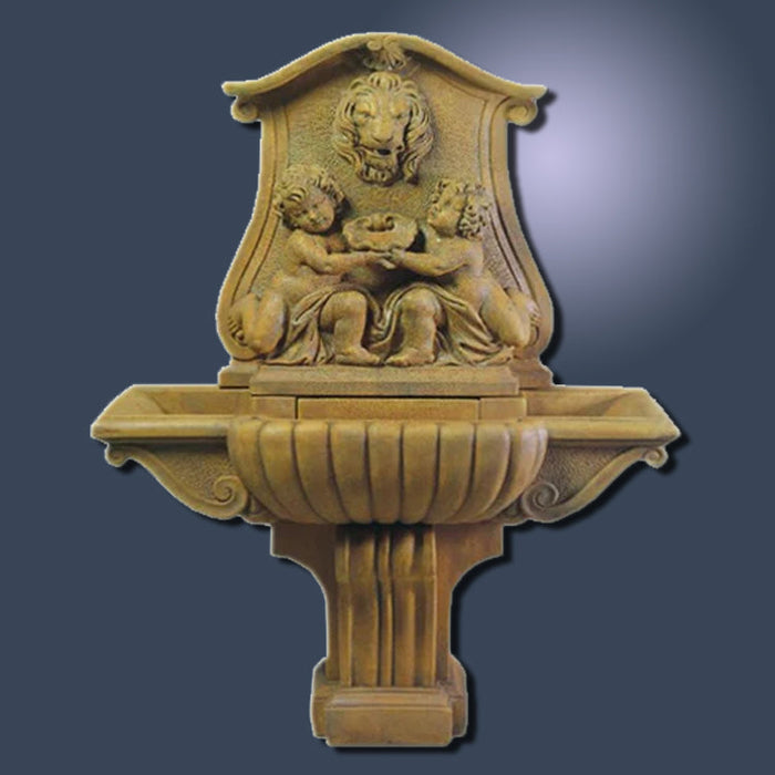 Giannini’s Garden Ornaments Donatello Lavabo Wall Outdoor Water Fountain