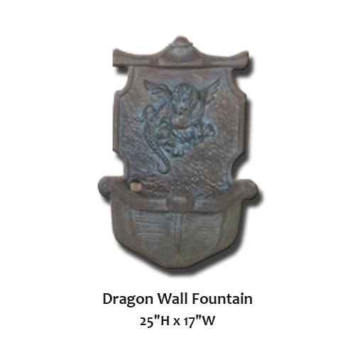 Giannini’s Garden Ornaments Dragon Wall Fountain
