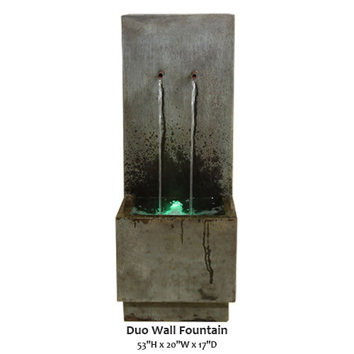 Giannini’s Garden Ornaments Duo Wall Fountain