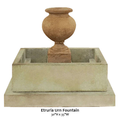 Giannini’s Garden Ornaments  Etruria Urn Fountain