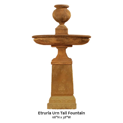 Giannini’s Garden Ornaments  Etruria Urn Tall Fountain