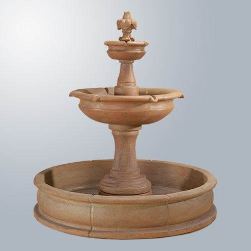 Giannini’s Garden Ornaments Fleur De Lis Pond Fountain