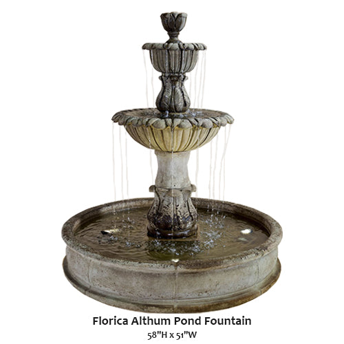 Giannini’s Garden Ornaments Florica Althum Pond Fountain