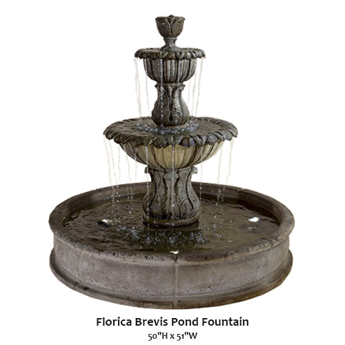 Giannini’s Garden Ornaments Florica Brevis Pond Fountain