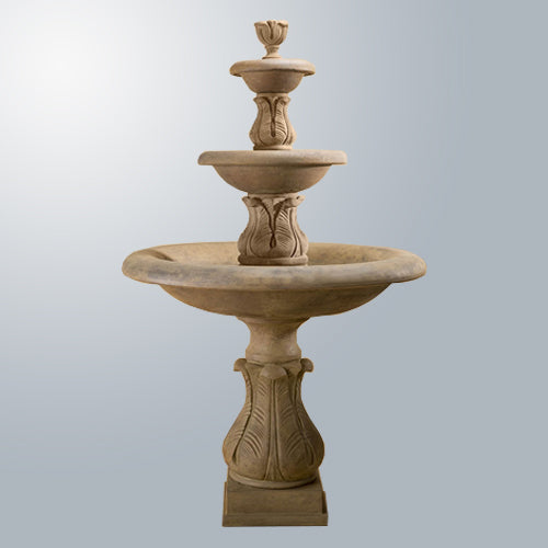 Giannini’s Garden Ornaments Folium Three Tier Fountain (Short Spacers)