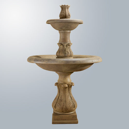 Giannini’s Garden Ornaments Folium Two Tier Fountain Tall