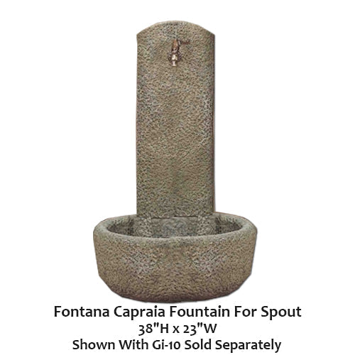 Giannini’s Garden Ornaments Fontana Capraia Fountain For Spout