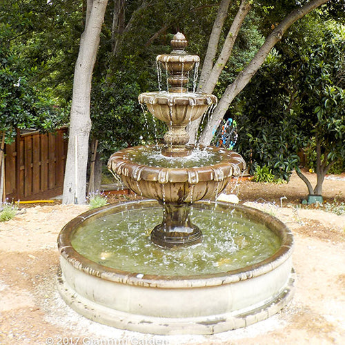 Giannini's Garden Ornaments Jardin Three Tier Pond Fountain