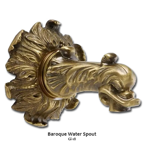 Giannini's Garden Ornaments Imperia Antica Wall Fountain For Bronze Spout