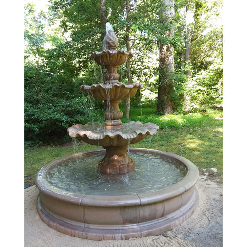 Giannini’s Garden Ornaments  Garda Three Tier Pond Fountain