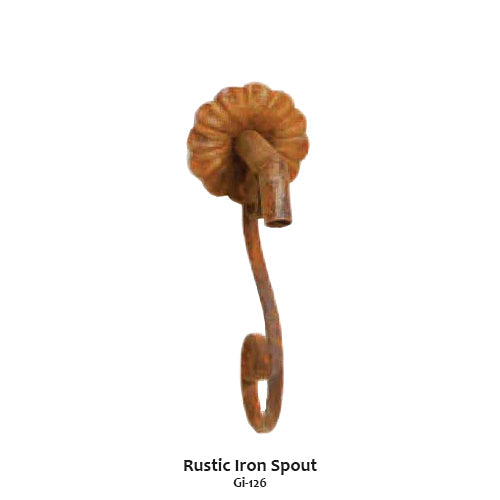 Giannini’s Garden Ornaments Limone Courtyard Fountain For Rustic Iron Spouts
