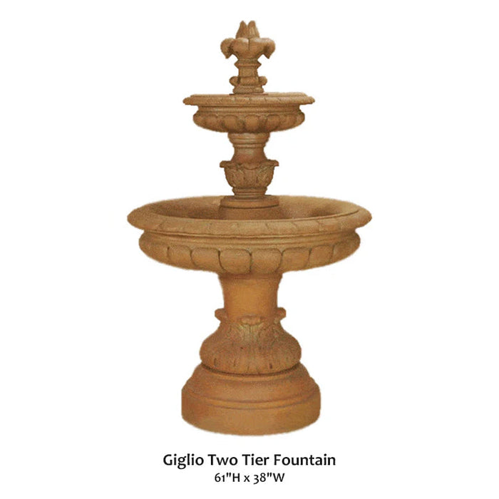 Giannini’s Garden Ornaments Giglio Two Tier Fountain