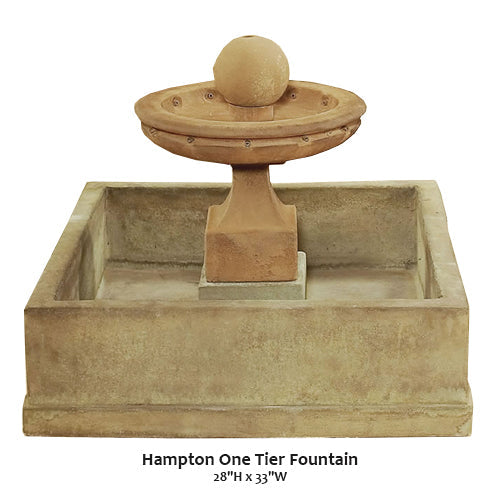 Giannini's Garden Ornaments Hampton One Tier Fountain