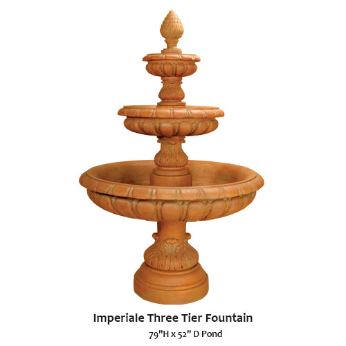 Giannini's Garden Ornaments Imperiale Three Tier Fountain