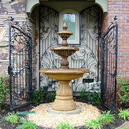Giannini's Garden Ornaments Isola Three Tier Fountain